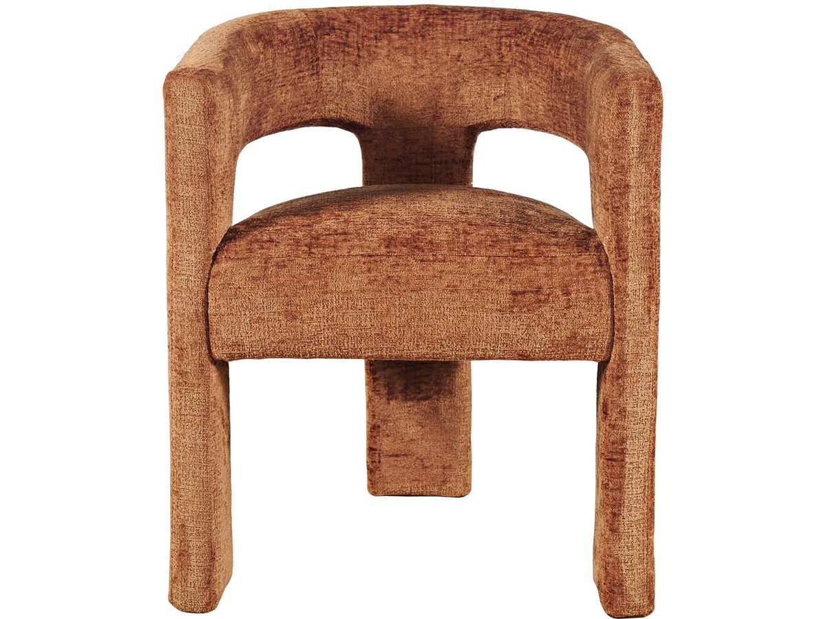 Eleganckie krzesło tapicerowane w cynamonowym kolorze – Edinburgh