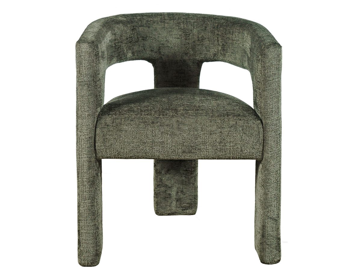 Eleganckie krzesło tapicerowane w oliwkowym kolorze – Edinburgh