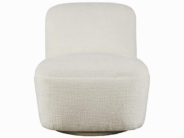 Minimalistyczny fotel tapicerowany kremowy