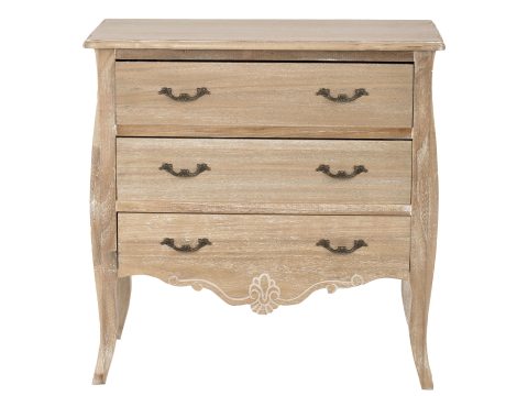 Elegancka komoda prowansalska z drewna paulowni