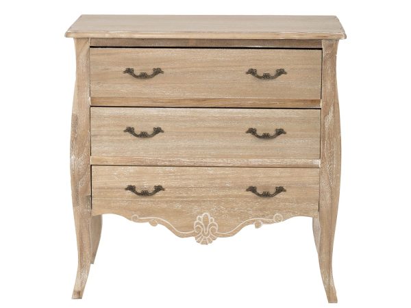 Elegancka komoda prowansalska z drewna paulowni
