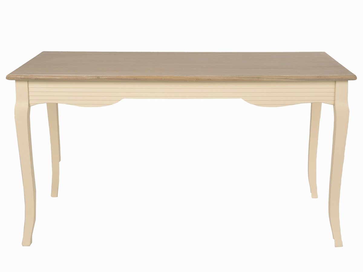 Stół Prowansalski 160 cm z Malowanym Blatem i Przetarciami – Cielo