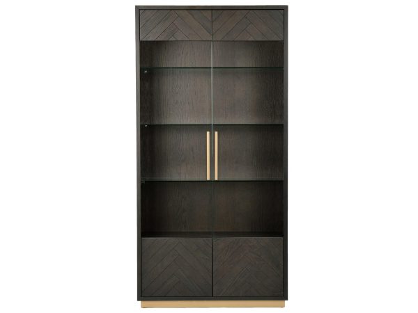 Witryna z drewna bukowego w stylu glamour