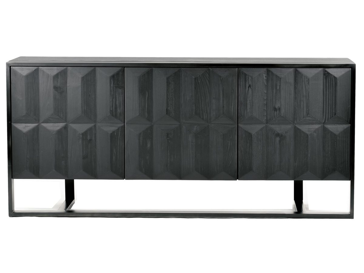 Komoda Nowoczesna z Parametrycznymi Frontami i Żelazną Ramą – Hamilton