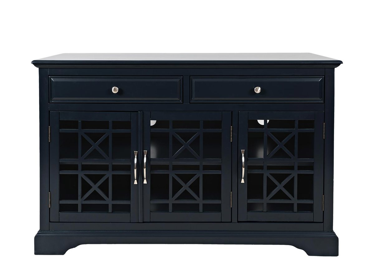 Komoda w granatowym kolorze z subtelnym przetarciem – Avola