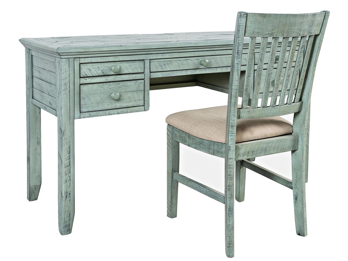 Biurko z krzesłem w turkusowo-miętowym odcieniu – Avola