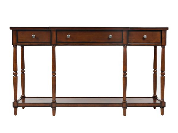 Detal toczonych nóg konsoli w stylu klasycznym