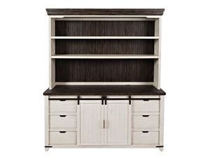 Miniaturka 3 - Kredens w stylu loftowym z przesuwnymi drzwiami i metalowymi uchwytami