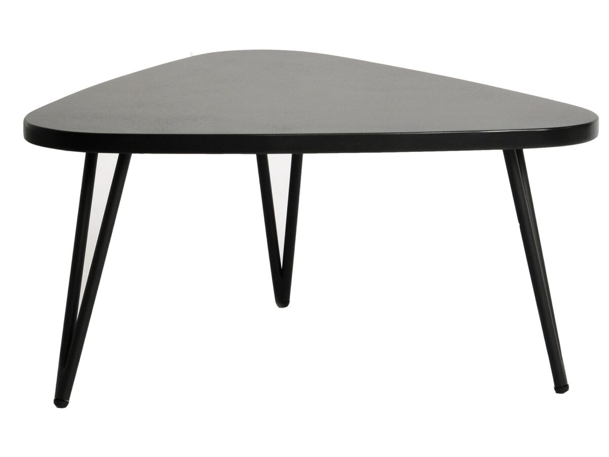 Stolik kawowy retro z czarnym blatem imitującym kamień – Mondo