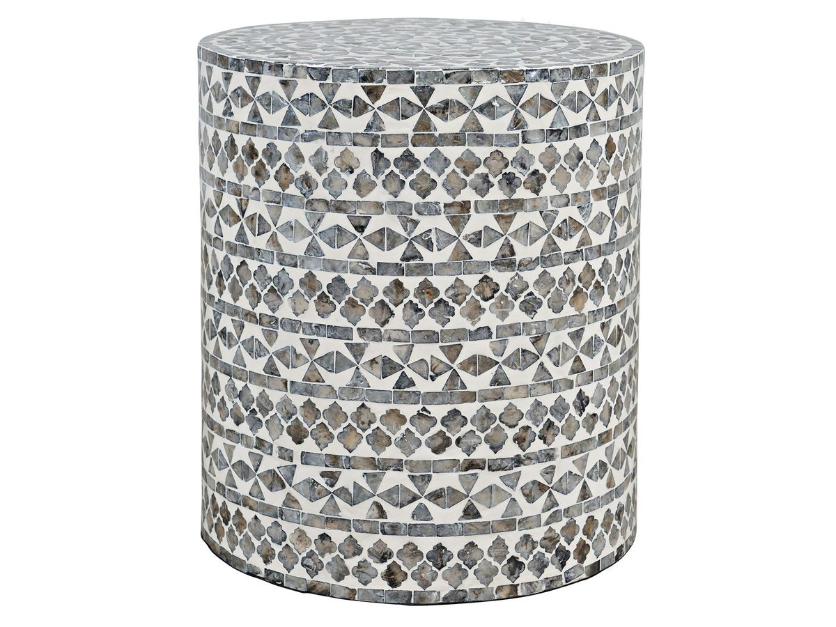 Stolik z muszli morskiej w szarościach – Avola