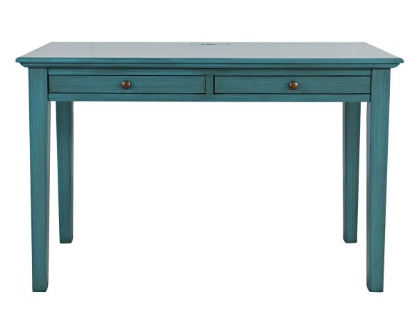 Biurko w ciemnoniebieskim kolorze