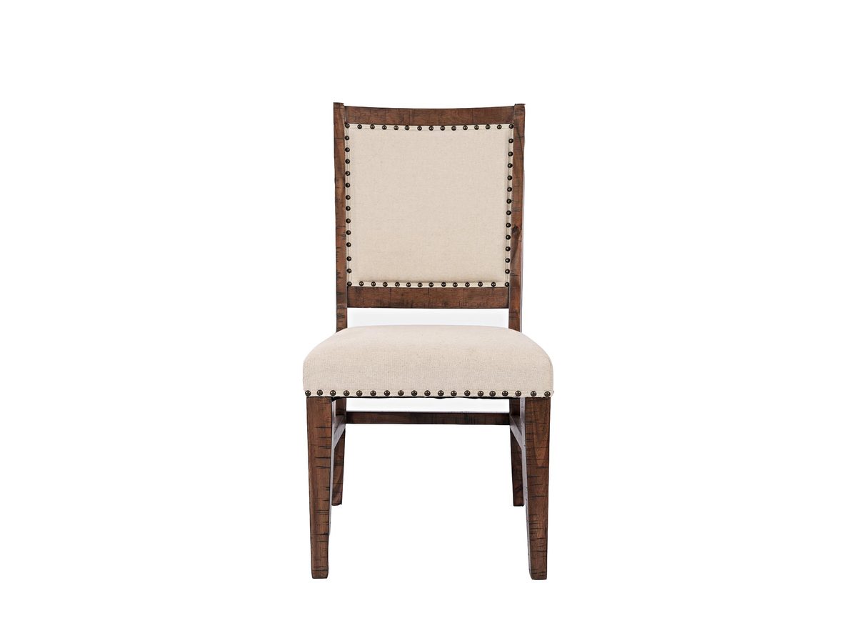 Krzesło Rustykalne w Ciemnym Drewnie z Przetarciami Shabby Chic – Avola