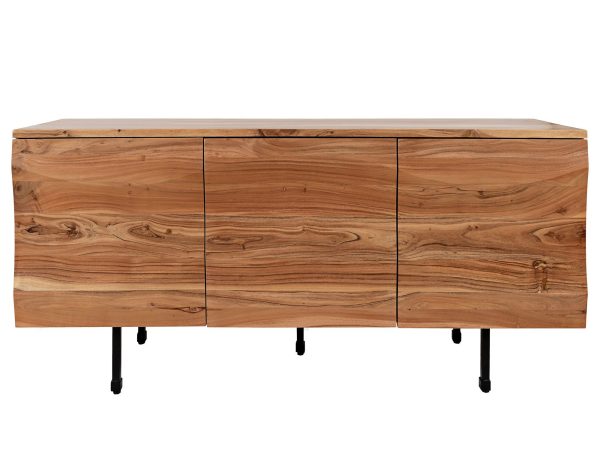 Detal drewnianego blatu z widocznym usłojeniem