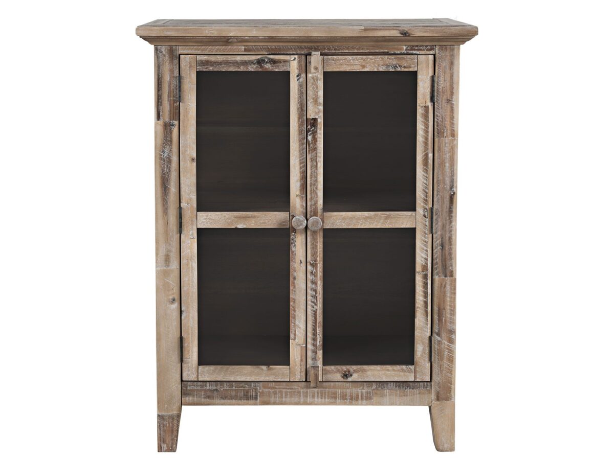 Komoda Rustykalna z Przeszklonymi Drzwiami – Avola