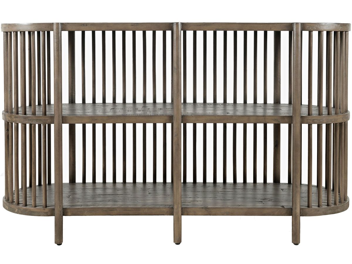 Komoda Boho z Jasnobrązowym Drewnem i Pionowymi Szczebelkami – Avola