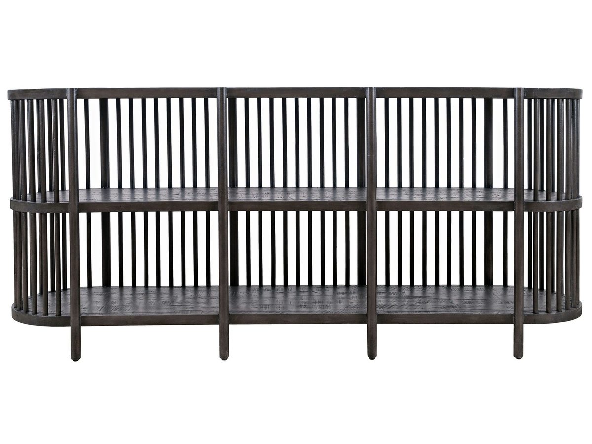 Owalna Komoda Boho w Ciemnobrązowym Drewnie – Avola