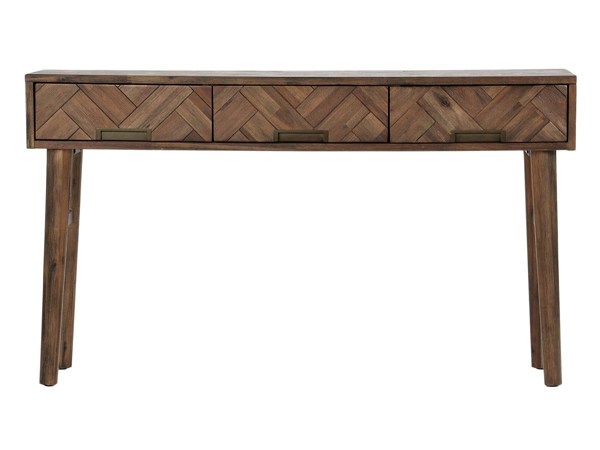 Konsola retro z 3D frontami i litego drewna – Willowbrook