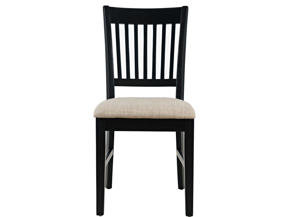 Krzesło Tapicerowane w Kolorze Czarnym z Czerwonymi Przetarciami – Avola