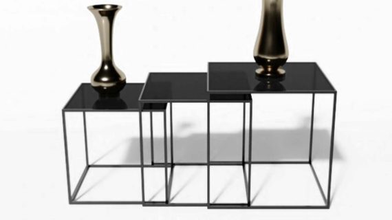 Miniaturka 1 - Stolik Kawowy Szklany 3 w 1 – Crystal