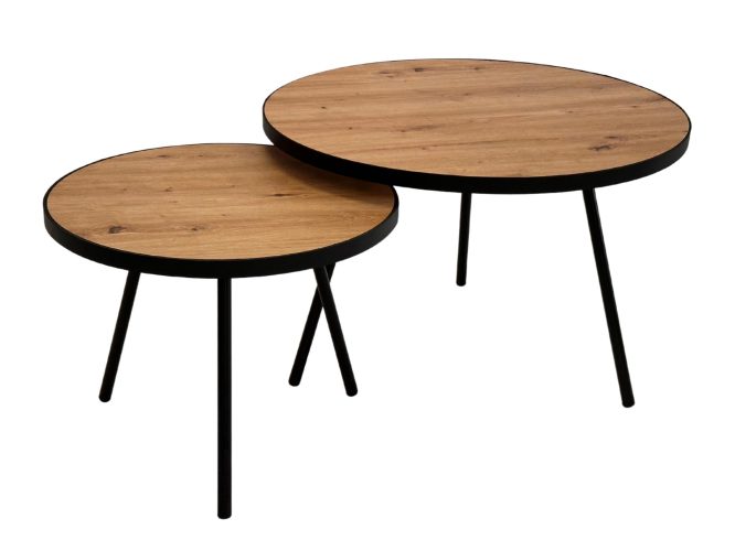 Wysokie Stoliki Kawowe Zestaw 2 szt. – Artisan 01