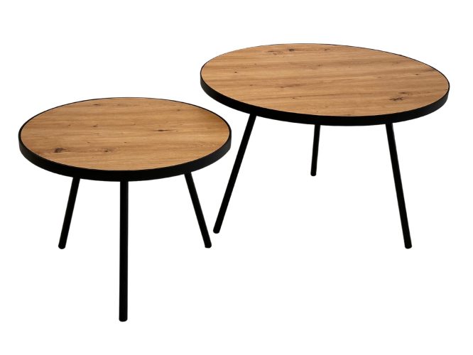 Wysokie Stoliki Kawowe Zestaw 2 szt. – Artisan 01