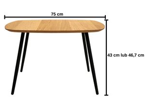 Miniaturka 4 - Stolik Drewniany Nowoczesny z Geometryczną Formą – Linaro 03
