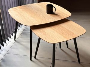 Miniaturka 3 - Stolik Dębowy z Metalową Ramą – Linaro 02