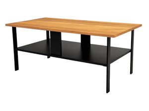 Miniaturka 1 - Stolik z prostokątnym blatem i czarnymi nogami