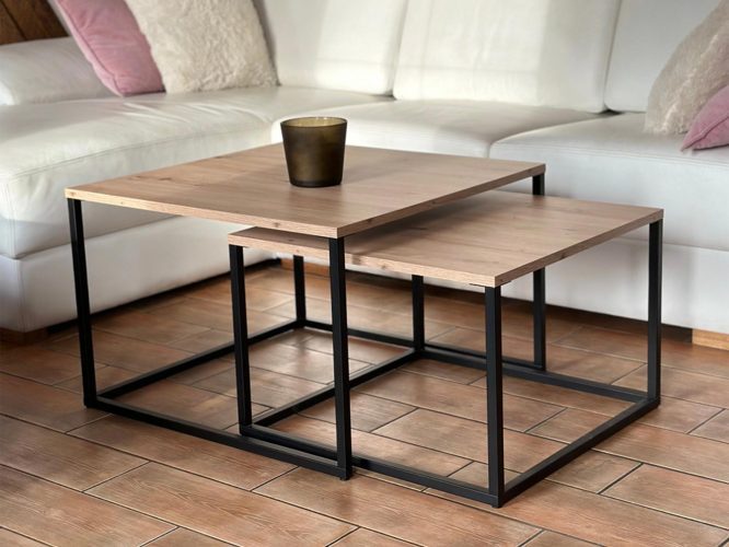Stolik Kwadratowy 2 w 1 – Loft