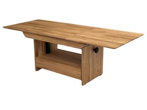 Miniaturka 3 - Rozkładana ława dębowa z regulacją wysokości perspektywa