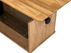 Miniaturka 2 - Ława dębowa detal konstrukcji z pokrętłem regulacji wysokości