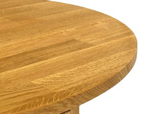 Miniaturka 3 - Blat stolika dębowego okrągłego detal usłojenia drewna