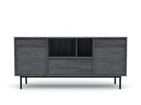 Komoda w stylu retro z drewna akacji