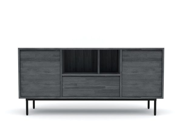 Komoda w stylu retro z drewna akacji