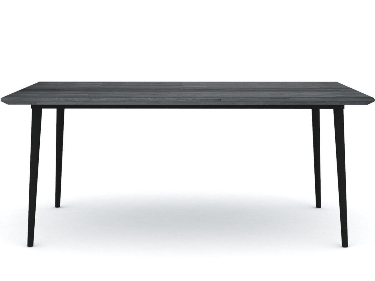 Solidny Stół retro z drewna akacji i metalowymi nogami – Nobile