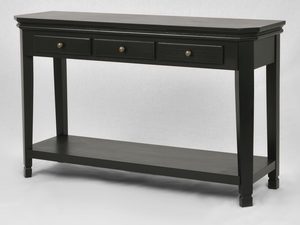 Miniaturka 1 - Konsolka w stylu loftowym z trzema szufladami i półką dolną