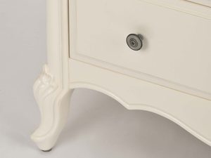 Miniaturka 6 - Komoda kremowa nóżki toczone styl francuski detal