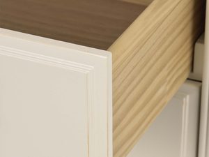 Miniaturka 8 - Komoda wysoka kremowa widok tylny