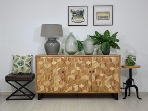 Miniaturka 4 - Komoda z naturalnego drewna akacji