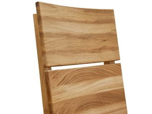 Miniaturka 2 - Krzesło dębowe ergonomiczne oparcie detal naturalnego usłojenia