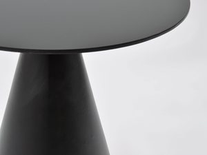 Miniaturka 3 - Okrągły stolik kawowy w kolorze czarnym w nowoczesnym stylu loftowym