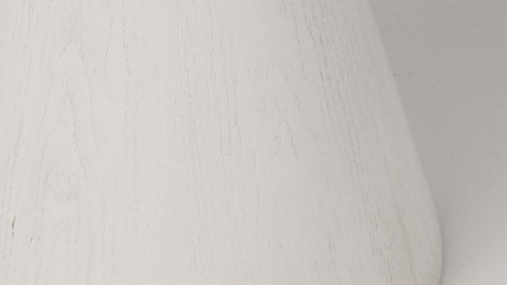 Miniaturka 7 - Stolik z okrągłym białym blatem i stożkową podstawą – Florence