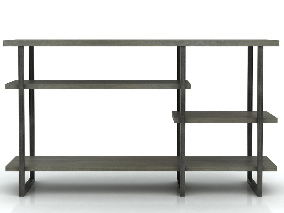 Konsola loftowa z metalowymi nogami i naturalnym wykończeniem – Vento