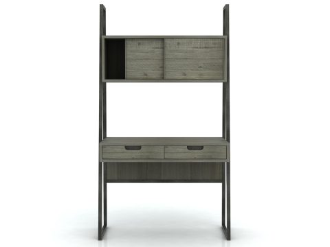 Loftowe Biurko Ergonomiczne z drewna dla stylów loftowych