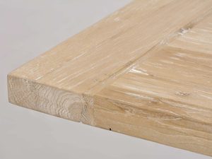 Miniaturka 10 - Konsola glamour z intarsją w naturalnym drewnie i stalowymi nogami – Luxe