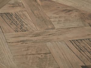 Miniaturka 9 - Zestaw stolików na stalowej ramie z drewnianym blatem i intarsją – Luxe