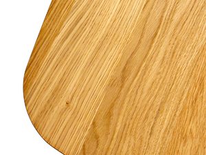 Miniaturka 3 - Blat dębowy stołu kwadratowego detal usłojenia zaokrąglony róg