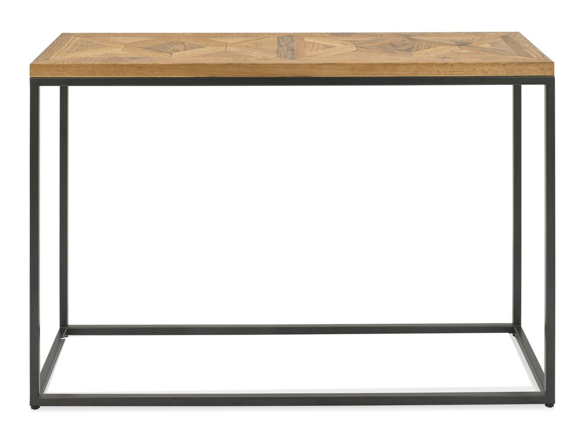 Konsola loftowa z drewnianym blatem i stalową ramą – Karma