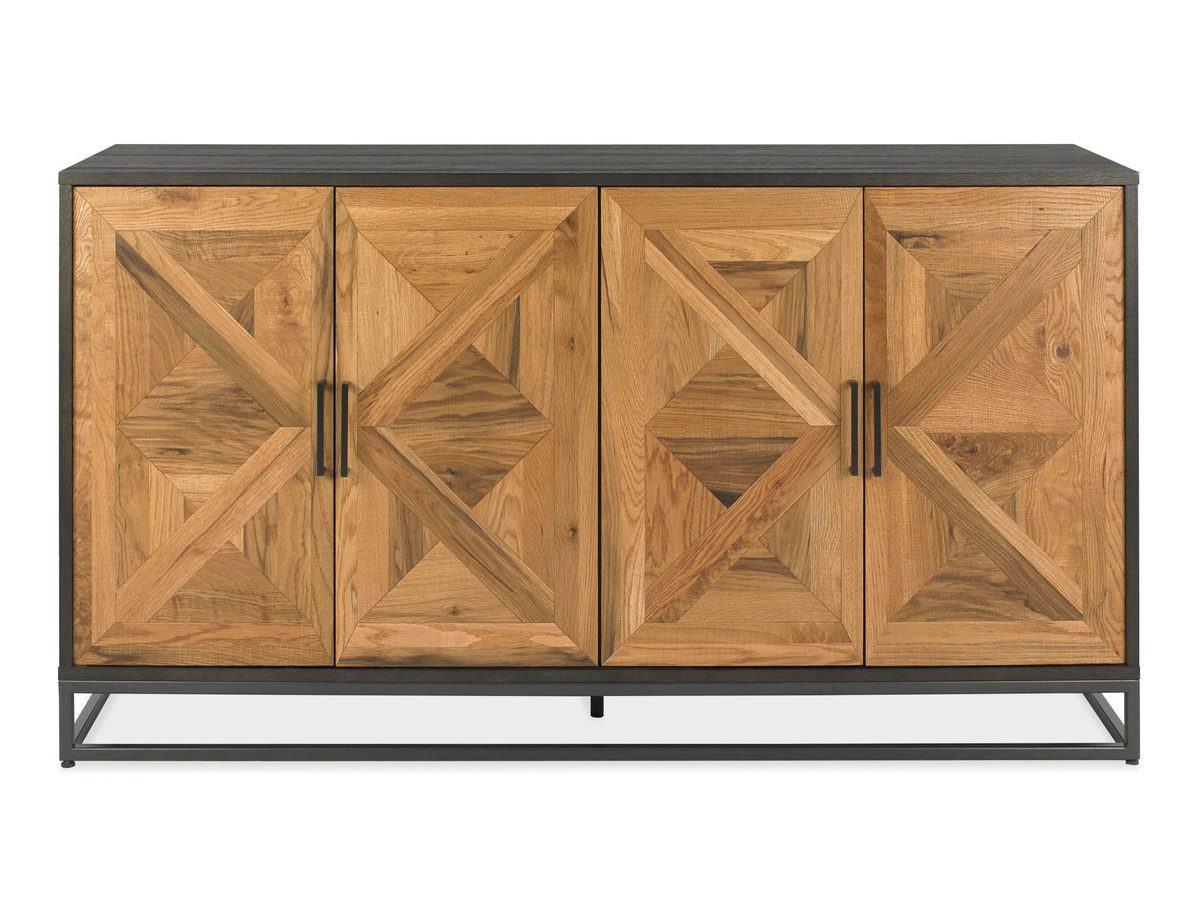 Komoda loftowa z drewnem w naturalnym kolorze – Karma