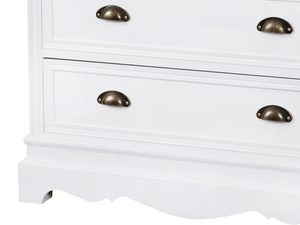 Miniaturka 2 - Biała drewniana komoda z szufladami w stylu prowansalskim